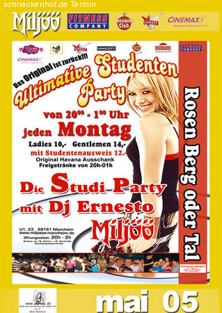 Ultimative Studenten Party Werbeplakat
