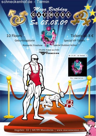 25 Jahre MS Connexion MEGA BI Werbeplakat