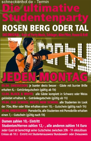Die ultimative Studentenparty Werbeplakat