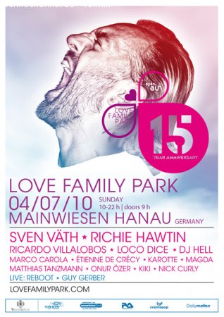 15 Jahre Love Family Park Werbeplakat