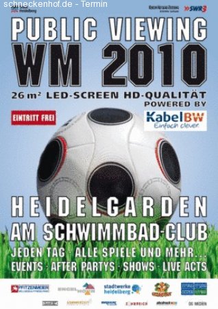 Public Viewing 2.Halbfinale Werbeplakat