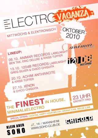 Electrovaganza Werbeplakat