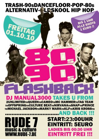 80s/90s Flashback Werbeplakat