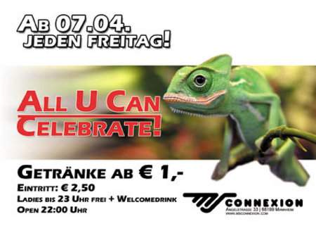 All U can Celebrate Werbeplakat