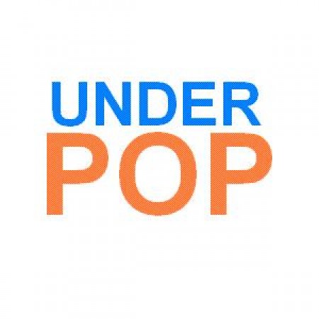 Underpop im Blau Werbeplakat