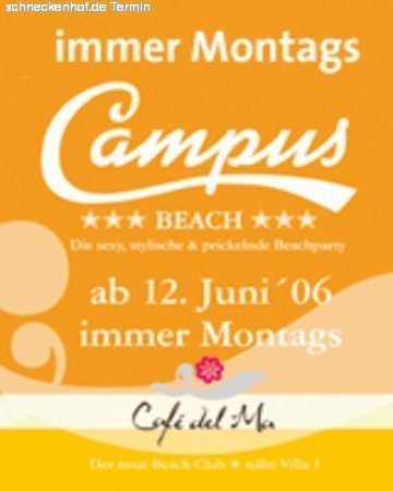 Campus Beach ***F&Auml;LLT AUS*** Werbeplakat