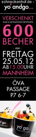 600 kostenlose Yogurtbecher Werbeplakat