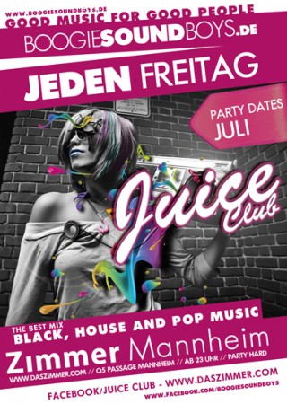 Juice Club - Campus Night Werbeplakat