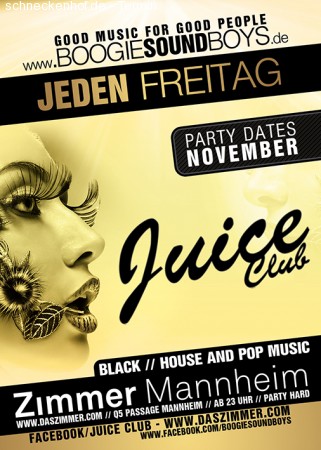 Juice Club - Campus Night Werbeplakat