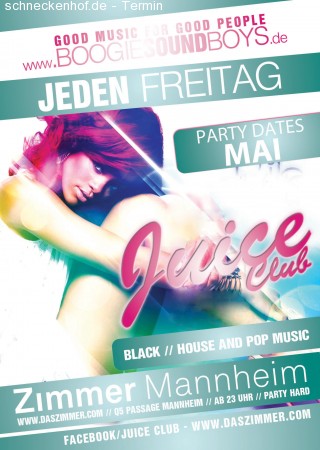 Juice Club – Campus Night Werbeplakat