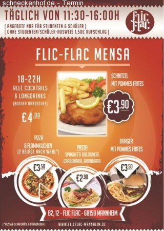 FlicFlac Mensa Werbeplakat