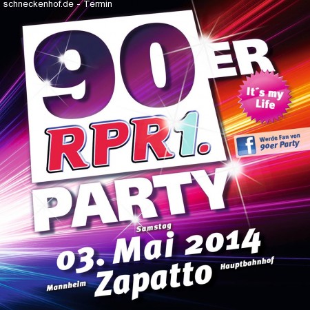 90´er RPR 1. Party Werbeplakat