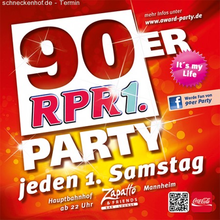 90´er RPR 1. Party Werbeplakat